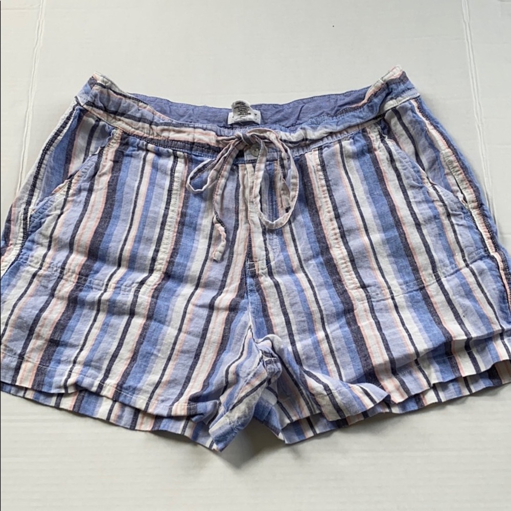 Artisan NY Women’s Striped Linen Shorts Size 10